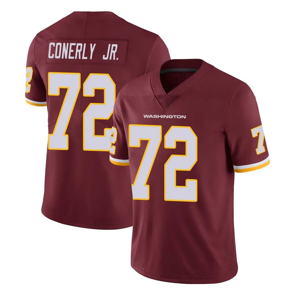 W.Commanders #72 Josh Conerly Jr. Player Burgundy Limited Team Color Vapor Untouchable Home Game Gdoa Stitched Jerseys