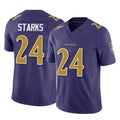 B.Ravens #24 Malaki Starks Player Purple Vapor F.U.S.E. Limited Gdoa Stitched Jerseys