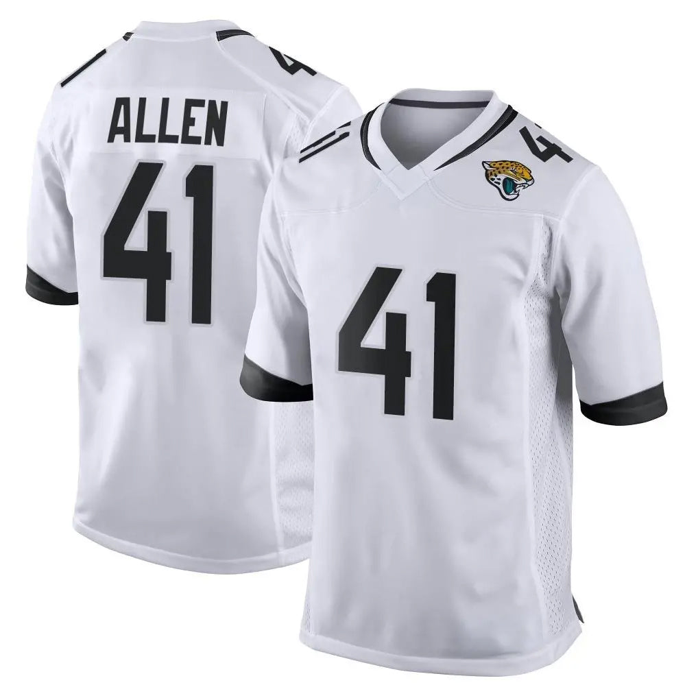 J.Jaguars #41 Josh Hines-Allen Player White Home Game Gdoa Stitched Jerseys