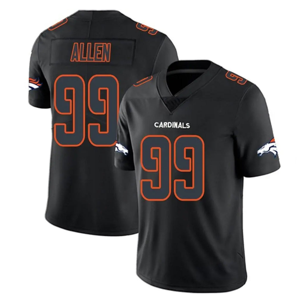 D.Broncos #99 Zach Allen Player Black Impact Limited Game Gdoa Stitched Jerseys