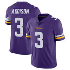 M.Vikings #3 Jordan Addison Player Purple Limited Vapor Untouchable Home Game Gdoa Stitched Jerseys