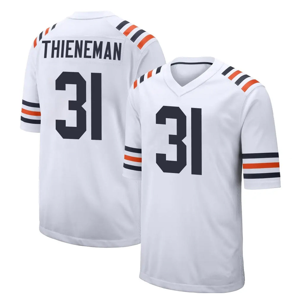 C.Bears #31 Dillon Thieneman Player White Classic Home Game Gdoa Stitched Jerseys