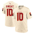 A.Cardinals #10 Josh Sweat Player Cream Rivalries Collection Game Gdoa Stitched Jerseys