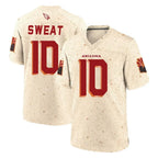 A.Cardinals #10 Josh Sweat Player Cream Rivalries Collection Game Gdoa Stitched Jerseys