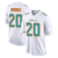 M.Dolphins #20 Jordyn Brooks Player White Fashion Home Game Gdoa Stitched Jerseys