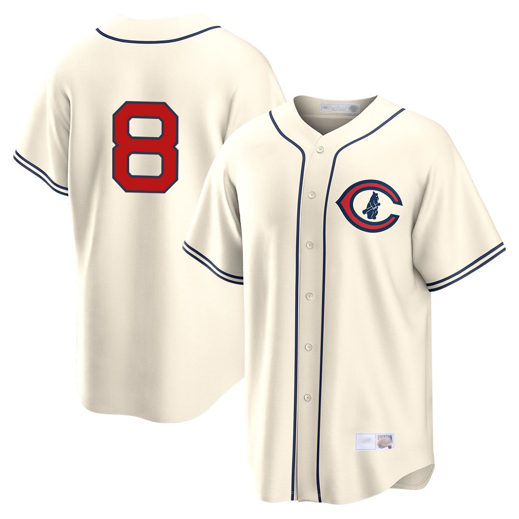 C.Cubs #8 Ian Happ Player Cream Field of Dreams Home Game Gdoa Stitched Jerseys