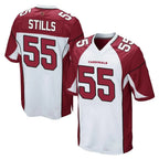 A.Cardinals #55 Dante Stills Player White Cardinal Home Game Gdoa Stitched Jerseys