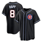 C.Cubs #8 Ian Happ Player Black Fashion Out Game Gdoa Stitched Jerseys