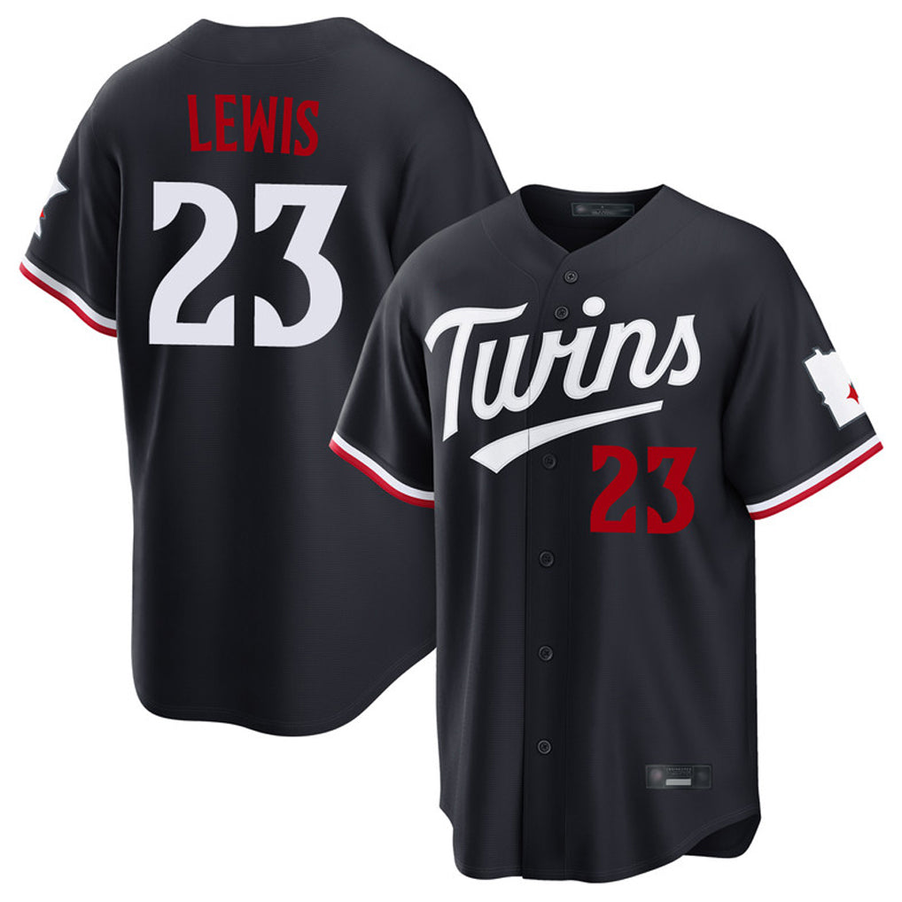 M.Twins #23 Royce Lewis Player Navy Home Game Fdoa Stitched Jerseys