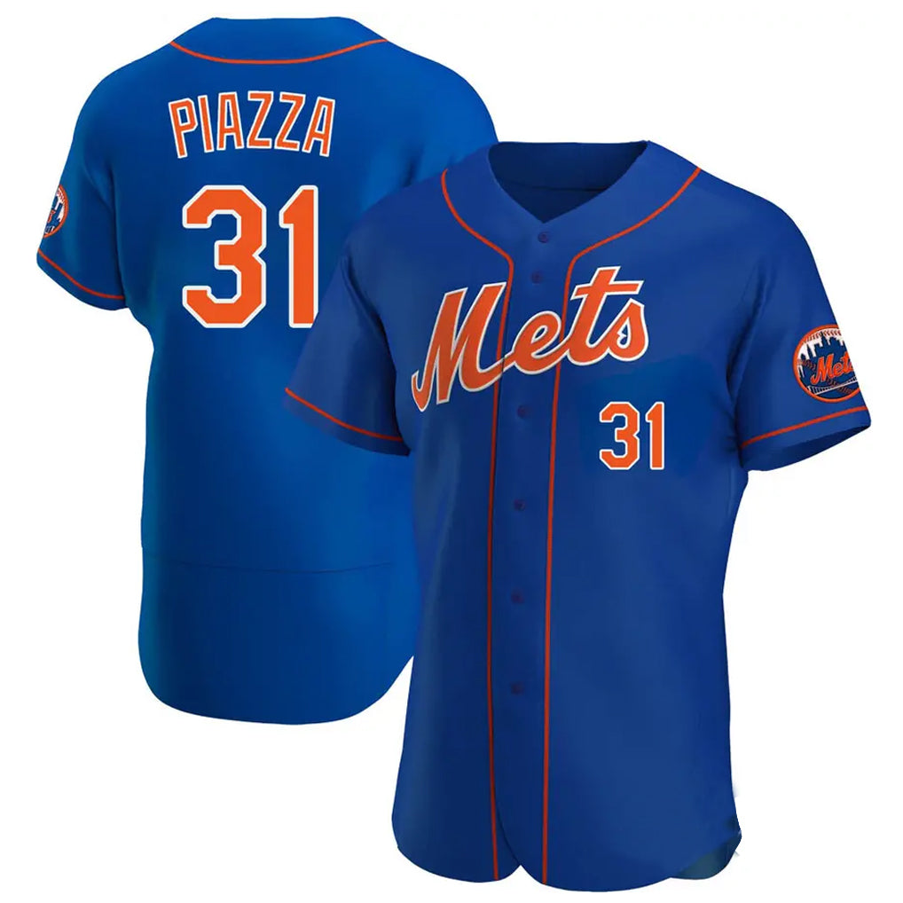 NY.Mets #31 Mike Piazza Player Royal Limited Elite Home Fdoa Stitched Jerseys