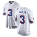B.Bills #3 Damar Hamlin Player White Alternate Game Gdoa Stitched Jerseys