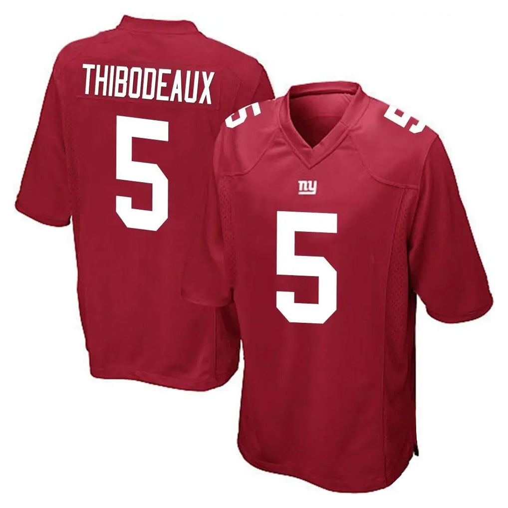NY.Giants #5 Kayvon Thibodeaux Player Red Home Game Gdoa Stitched Jerseys
