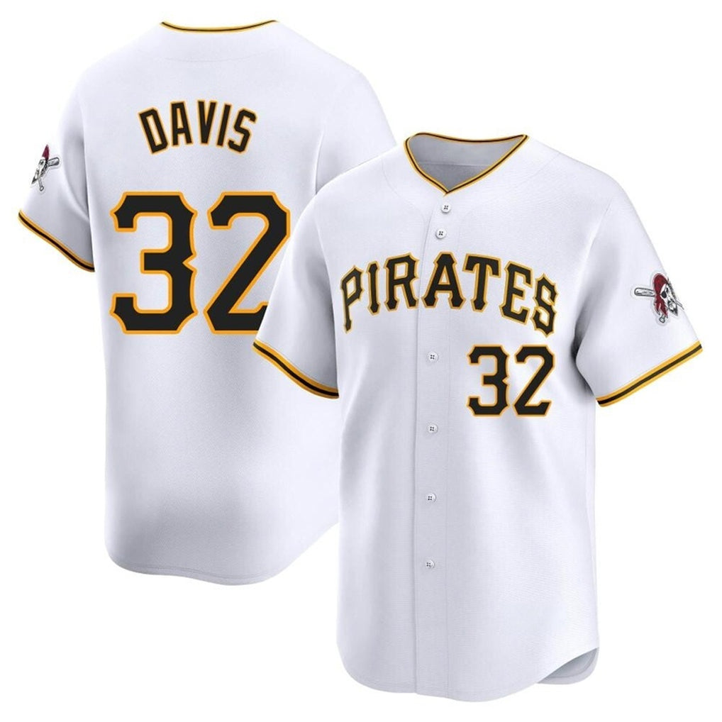 P.Pirates #32 Henry Davis Player White Home Limited Fdoa Stitched Jerseys