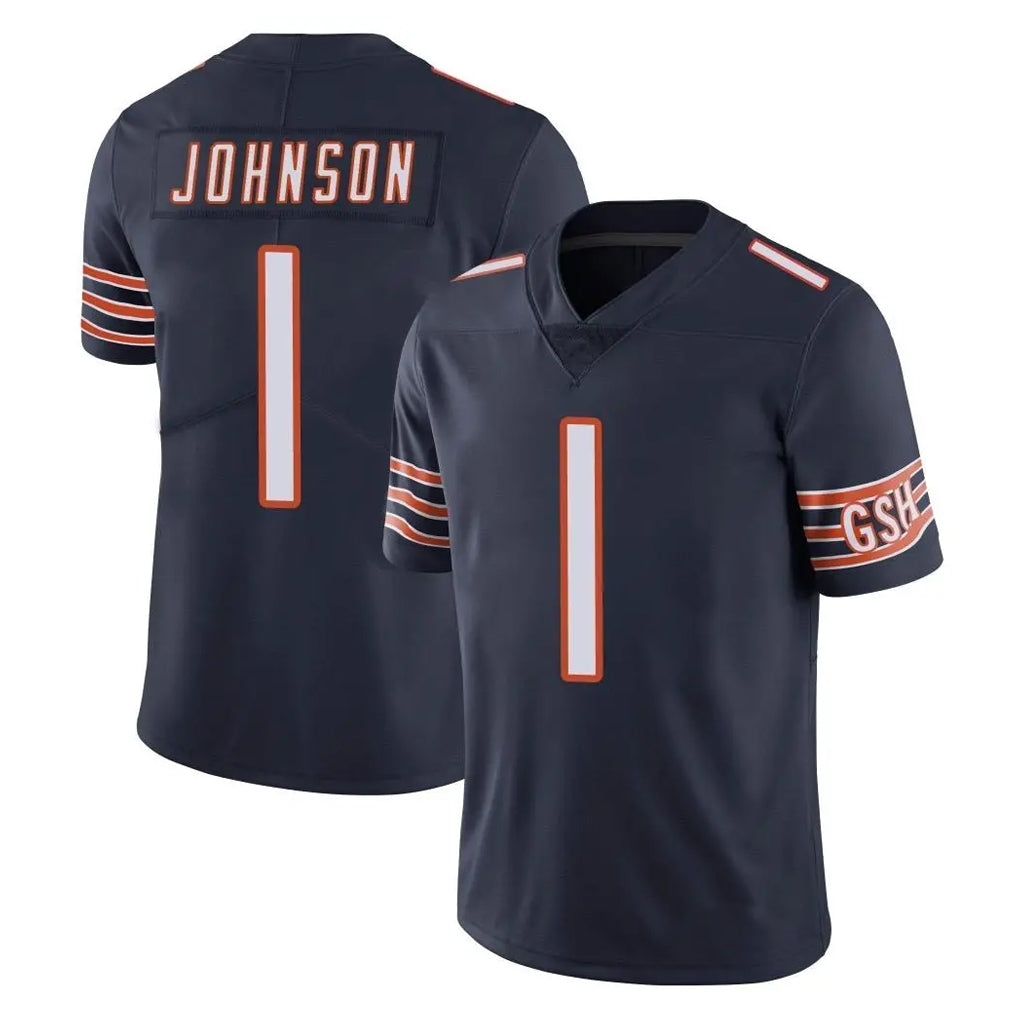 C.Bears #1 Jaylon Johnson Player Navy Vapor Untouchable Limited Home Game Gdoa Stitched Jerseys