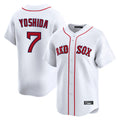 B.Red Sox #7 Masataka Yoshida Player White Limited Home Game Gdoa Stitched Jerseys