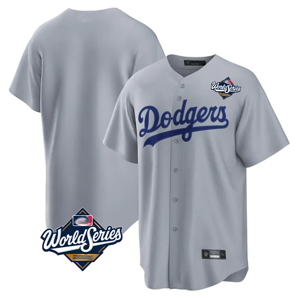 LA.Dodgers ## Dodgers Blank Player Gray Game Home World Series Fdoa Stitched Jerseys