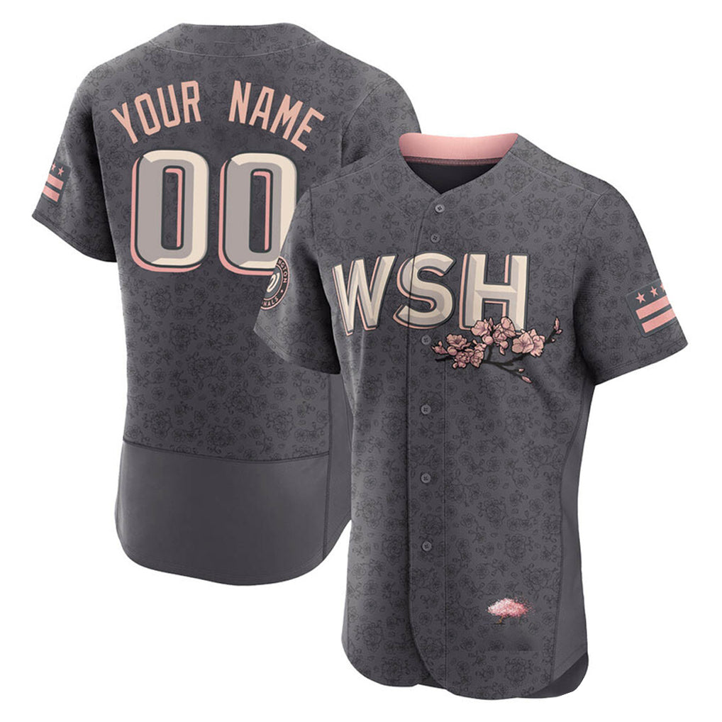 Custom W.Nationals Gray City Connect Limited Elite Home Game Any Name & Number Gdoa Stitched Jerseys