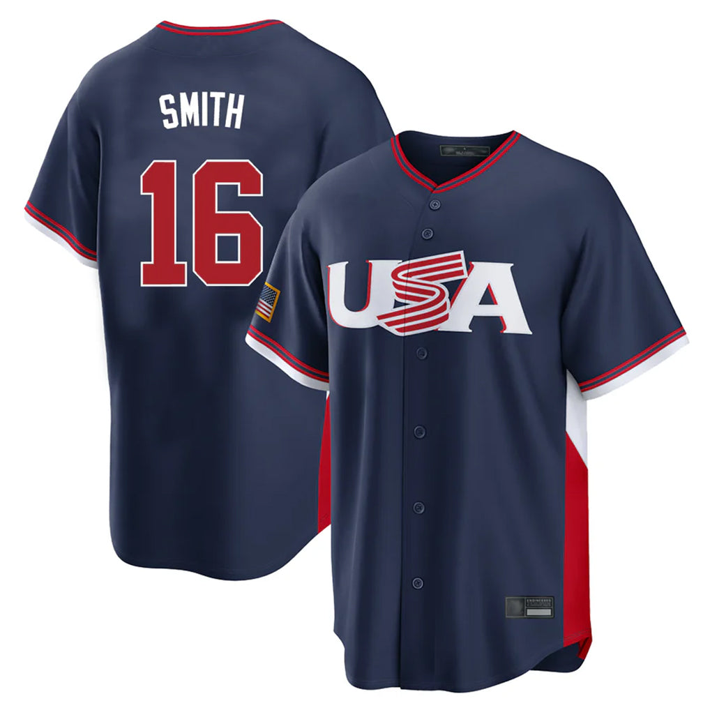 LA.Dodgers #16 Will Smith Player Navy USA 2026 World Classic Limited Home Fdoa Stitched Jerseys