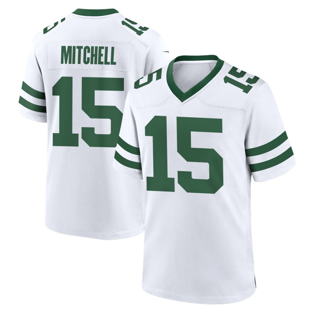 NY.Jets #15 Adonai Mitchell Player White Legacy Home Game Gdoa Stitched Jerseys