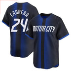 D.Tigers #24 Miguel Cabrera Player Navy City Connect Home Limited Gdoa Stitched Jerseys