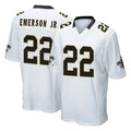 NO.Saints #22 Martin Emerson Jr. Player White Home Game Gdoa Stitched Jerseys