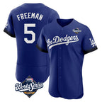 LA.Dodgers #5 Freddie Freeman Player Royal World Series City Connect Elite Home Fdoa Stitched Jerseys