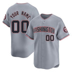 Custom W.Nationals Gray Limited Home Game Any Name & Number Gdoa Stitched Jerseys
