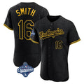 LA.Dodgers #16 Will Smith Player Black World Series Meet Snake Skin City Limited Elite Home Fdoa Stitched Jerseys
