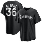 S.Mariners #36 Logan Gilbert Player Black Home Limited Fdoa Stitched Jerseys