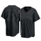 S.Diego Padres #27 Nick Pivetta Player Black Pitch Fashion Game T-shirt Fdoa Stitched Jerseys