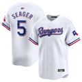 T.Rangers #5 Corey Seager Player White Home Limited Fdoa Stitched Jerseys
