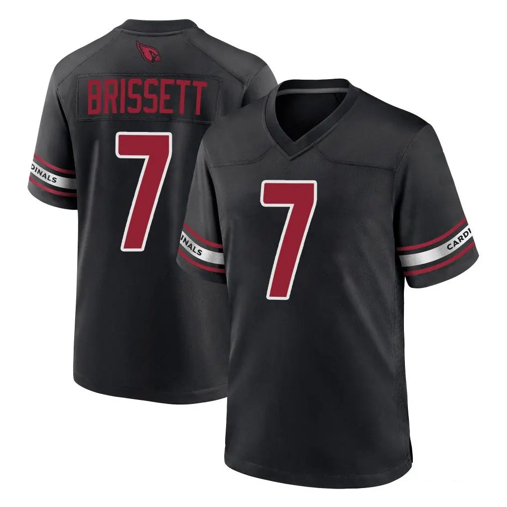 A.Cardinals #7 Jacoby Brissett Player Black Alternate Game Gdoa Stitched Jerseys