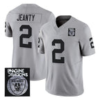 LV.Raiders #2 Ashton Jeanty Player Gray Vapor Limited Home Game Gdoa Stitched Jerseys
