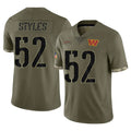W.Commanders #52 Sonny Styles Player Olive Salute To Service Limited Home Game Gdoa Stitched Jerseys