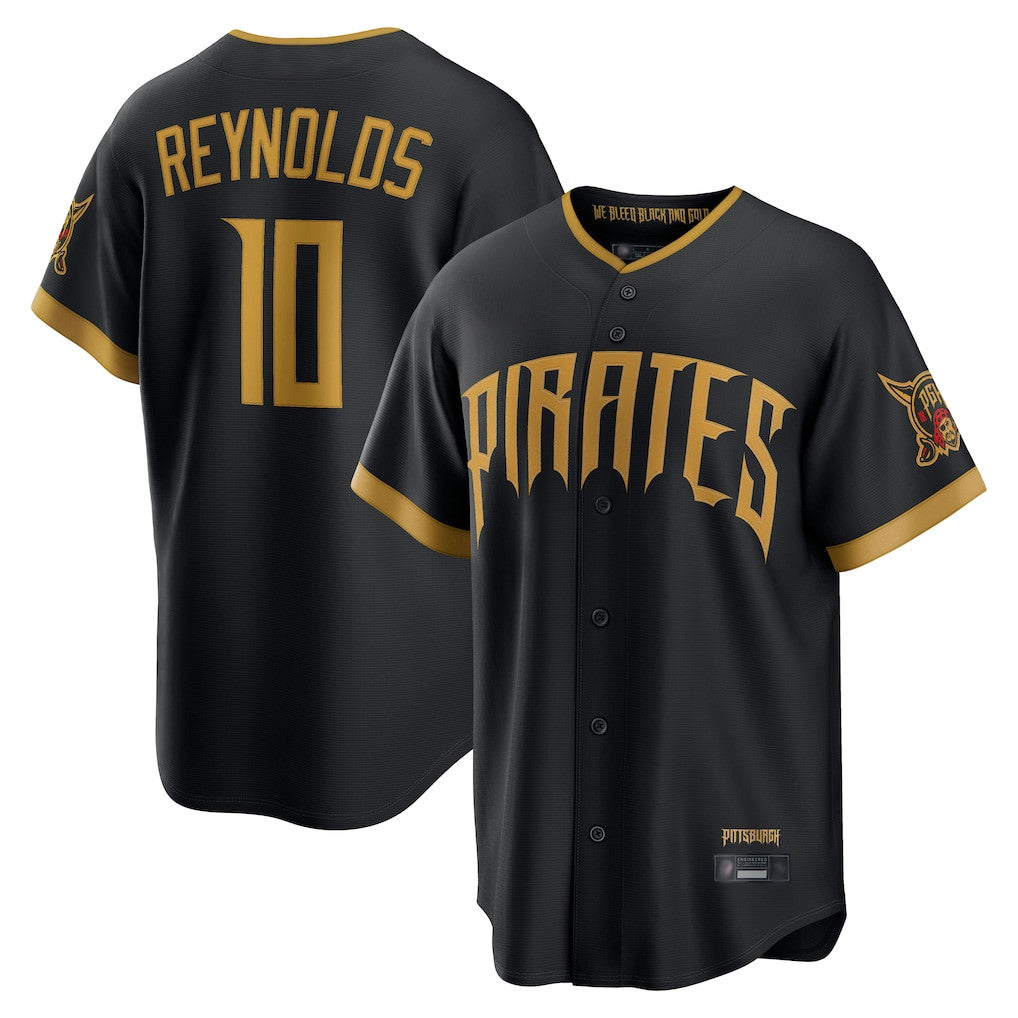 P.Pirates #10 Bryan Reynolds Player Black 2026 City Connect Home Game Fdoa Stitched Jerseys