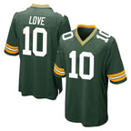GB.Packers #10 Jordan Love Player Green Home Game Gdoa Stitched Jerseys
