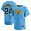 M.Brewers #24 William Contreras Player Light Blue City Connect Home Limited Fdoa Stitched Jerseys