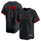 C.Reds #9 Matt McLain Player Black City Connect Home Limited Gdoa Stitched Jerseys
