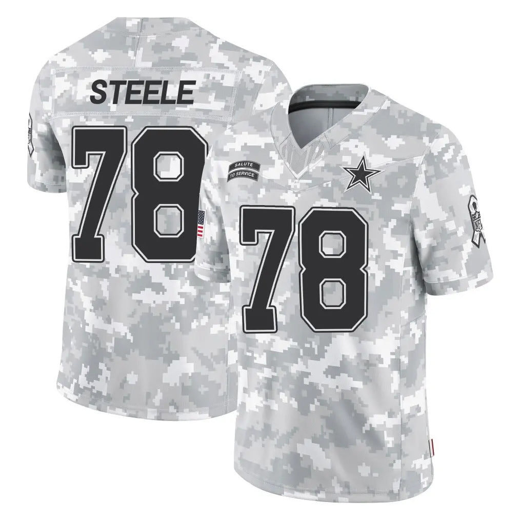 D.Cowboys #78 Terence Steele Player Arctic Camo Salute to Service Limited Home Game Gdoa Stitched Jerseys