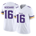M.Vikings #16 Will Reichard Player White Limited Vapor F.U.S.E. Home Game Gdoa Stitched Jerseys