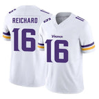 M.Vikings #16 Will Reichard Player White Limited Vapor F.U.S.E. Home Game Gdoa Stitched Jerseys