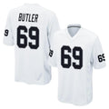 LV.Raiders #69 Adam Butler Player White Home Game Gdoa Stitched Jerseys