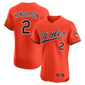 B.Orioles #2 Gunnar Henderson Player Orange Limited Elite Home Game Gdoa Stitched Jerseys