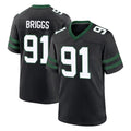 NY.Jets #91 Jowon Briggs Player Black Legacy Home Game Gdoa Stitched Jerseys