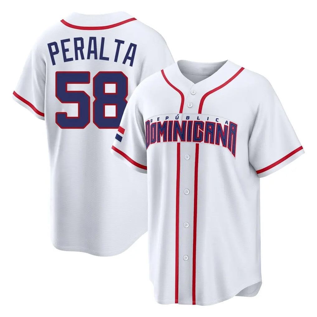 S.Diego Padres #58 Wandy Peralta Player White 2026 World Classic Home Limited Fdoa Stitched Jerseys