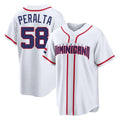 S.Diego Padres #58 Wandy Peralta Player White 2026 World Classic Home Limited Fdoa Stitched Jerseys