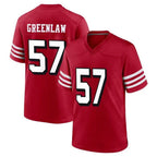 SF.49ers #57 Dre Greenlaw Player Red Limited Alternate Home Game Gdoa Stitched Jerseys