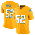 LA.Chargers #52 Khalil Mack Player Gold Limited Vapor F.U.S.E. Home Game Gdoa Stitched Jerseys
