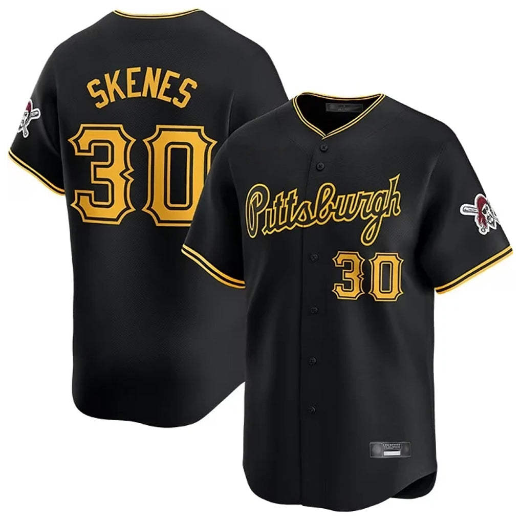 P.Pirates #30 Paul Skenes Player Black Home Limited Fdoa Stitched Jerseys