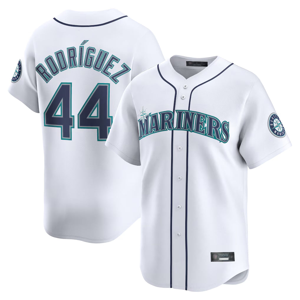 S.Mariners #44 Julio Rodriguez Player White Home Limited Fdoa Stitched Jerseys